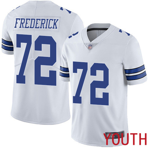 Youth Dallas Cowboys Limited White Travis Frederick Road #72 Vapor Untouchable NFL Jersey->youth nfl jersey->Youth Jersey